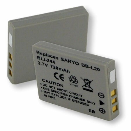 EMPIRE 3.7VSanyo SL20 Li-ion 720 mAh Batteries - 2.66 watt BLI-244